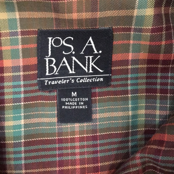 Jos. A. Banks button down, Travelers Coll., plaid - Picture 2 of 2